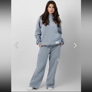Comfrt Slate Blue Hoodie and Sweatpants Set